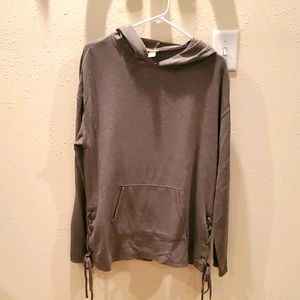 Womens lightweight hooded sweatshirt